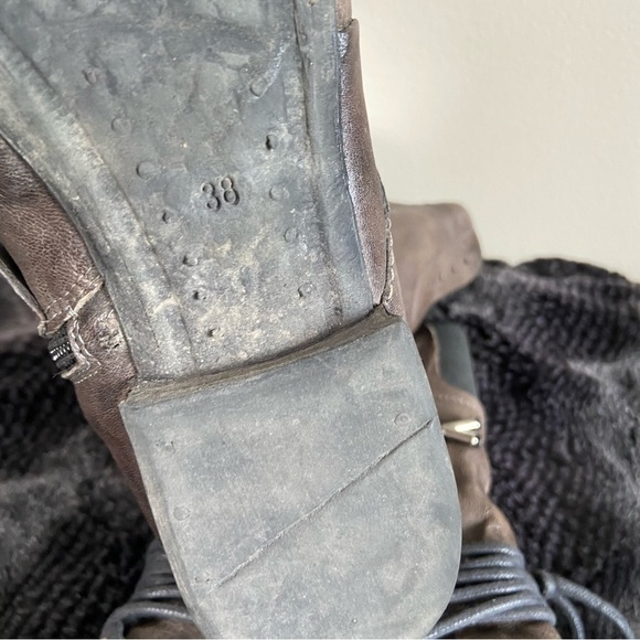 KHRIO Mid-calf leather boots Brown Size EU 38 US 6.5 - Picture 5 of 9